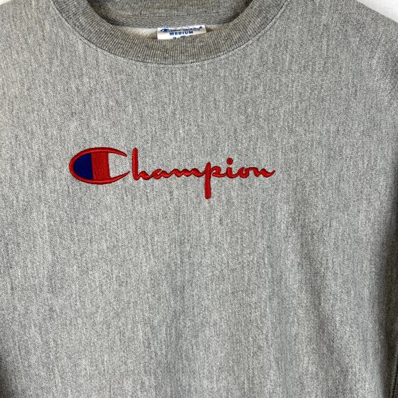 VTG Champion Reverse Weave Mens Medium M Sweatshirt Crewneck Double sided - Picture 3 of 5
